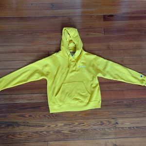 Mustard yellow champion hoodie